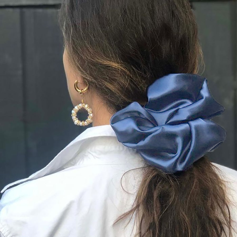 Satin élastique pour cheveux surdimensionné