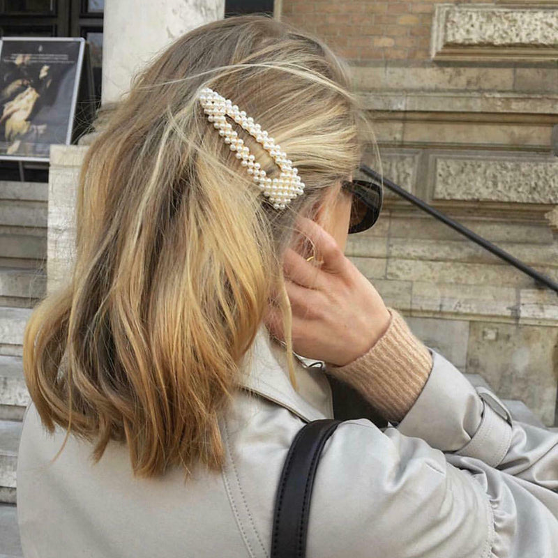 Barrettes à cheveux avec perles