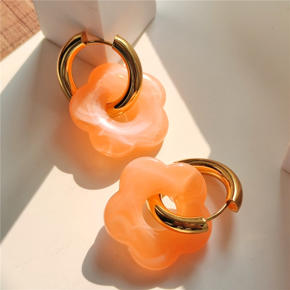 Boucles d'oreilles en acrylique