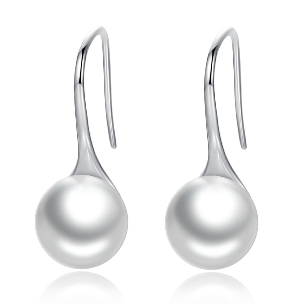 Boucles d'oreilles pendantes en perle