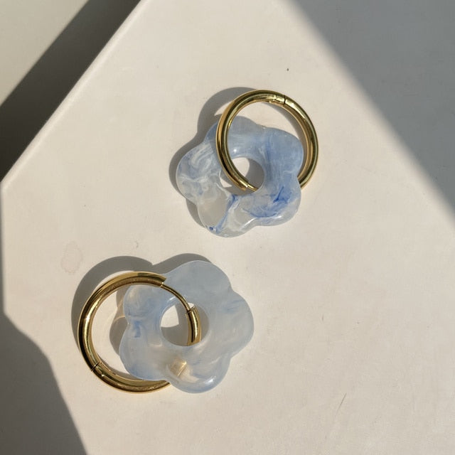 Boucles d'oreilles en acrylique