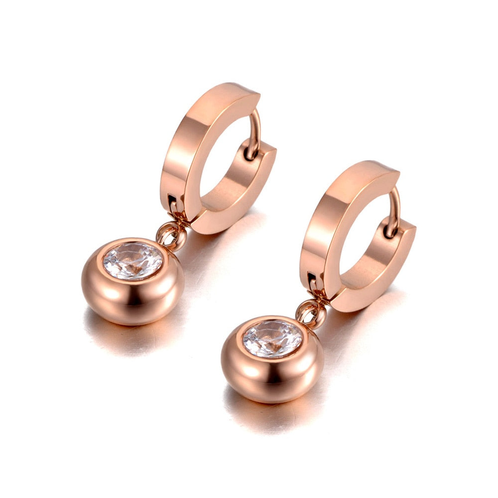 Boucles d'oreilles à boules suspendues