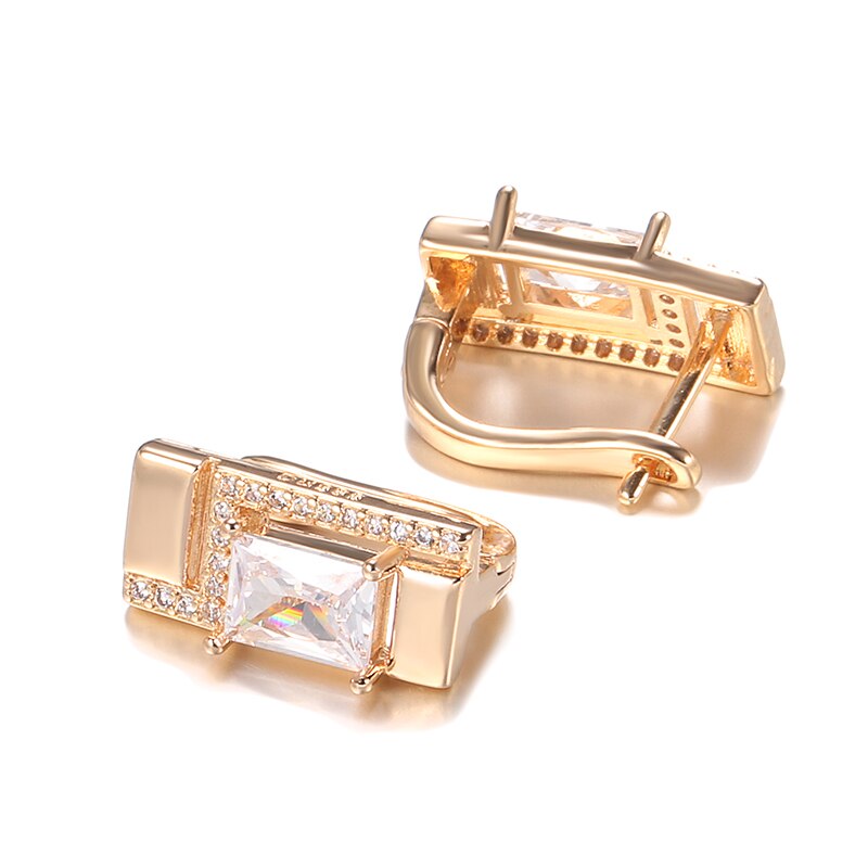 Boucles d'oreilles avec zirconia