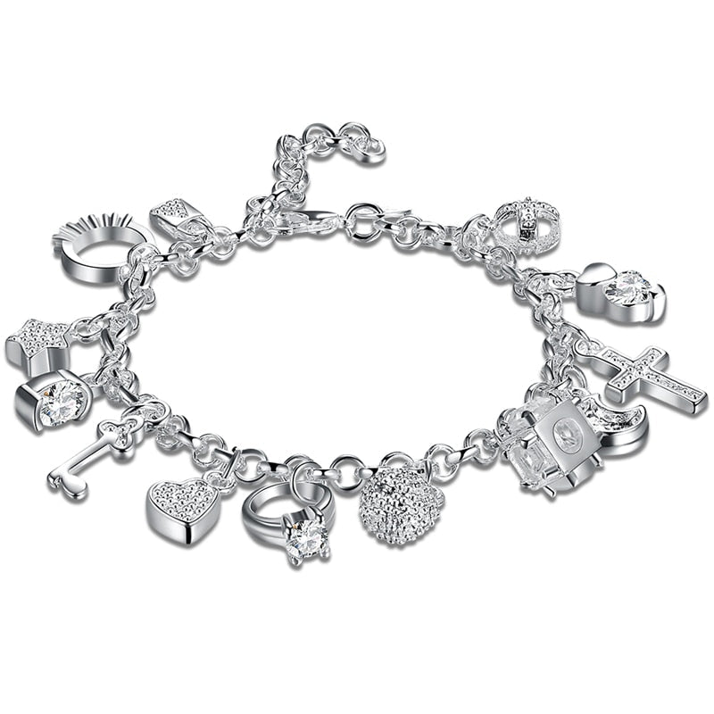 Bracelet de breloques en argent