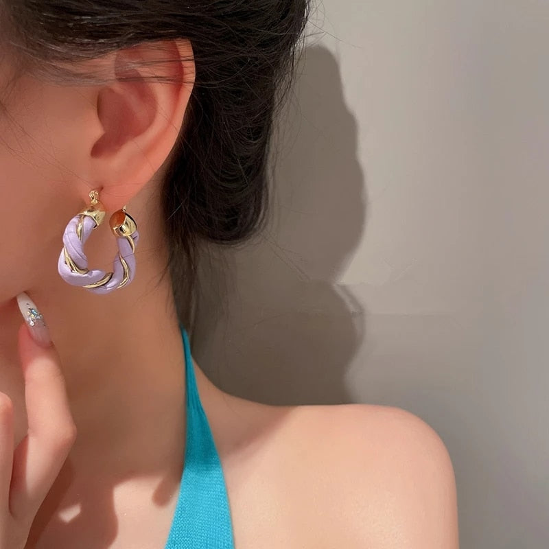 Boucles d'oreilles en cuir