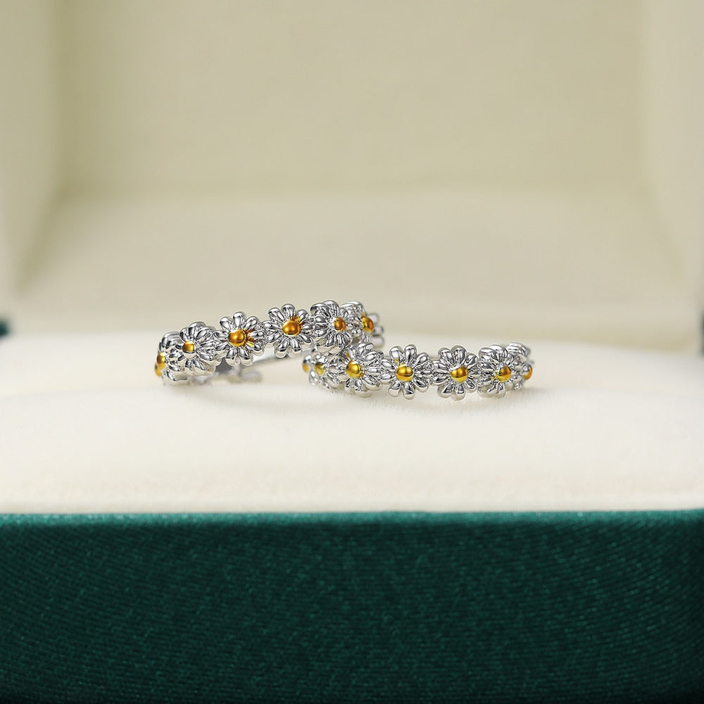 Boucles d'oreilles - marguerites