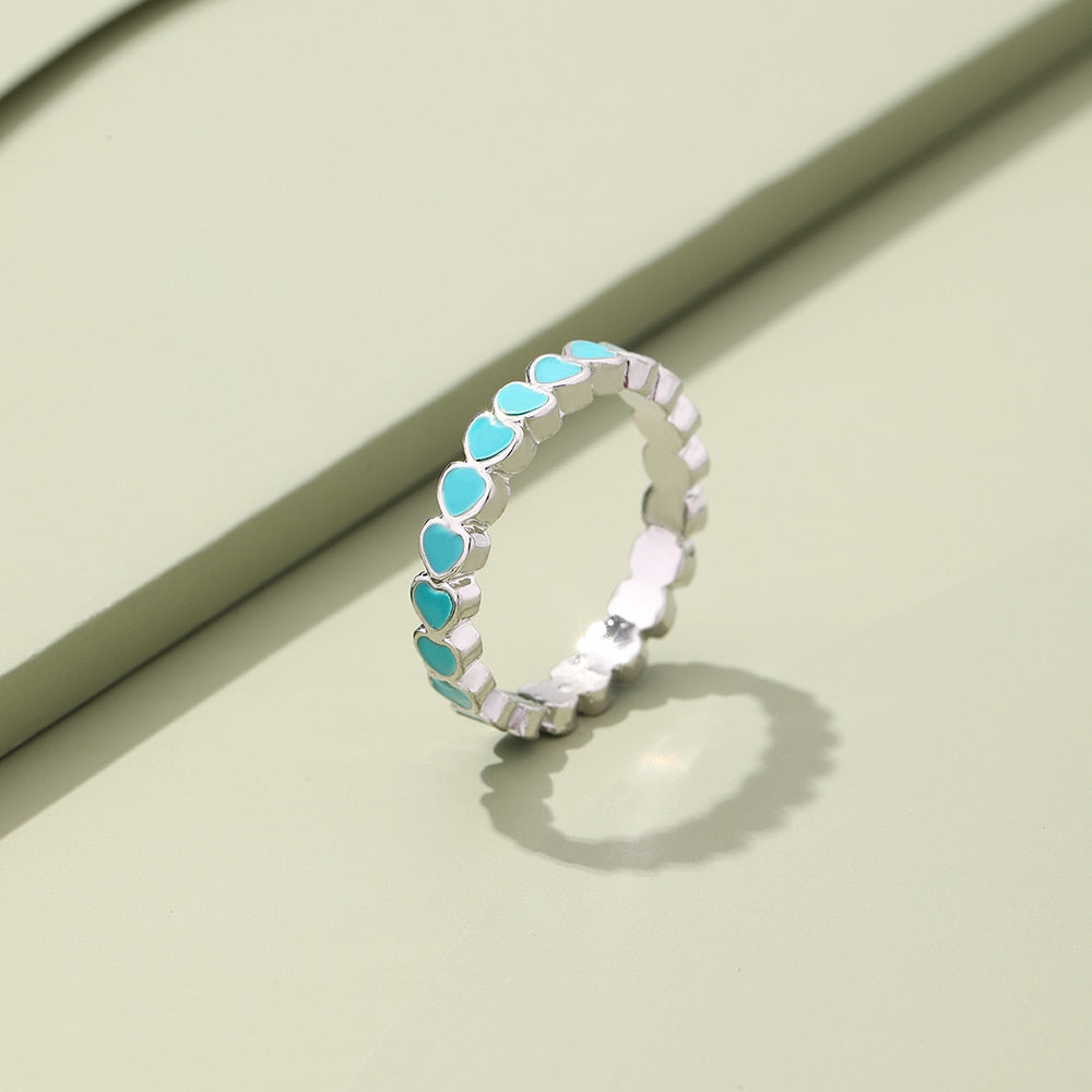 Bague avec motif de cœur
