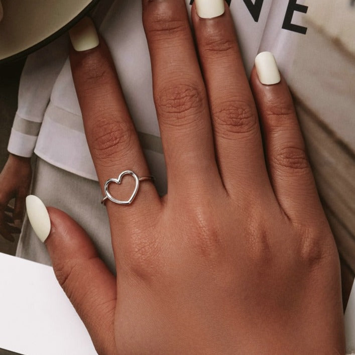 Bague minimaliste - cœur