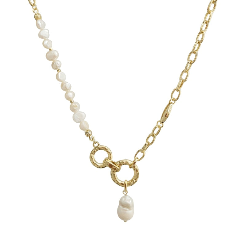 Collier de perles imitation