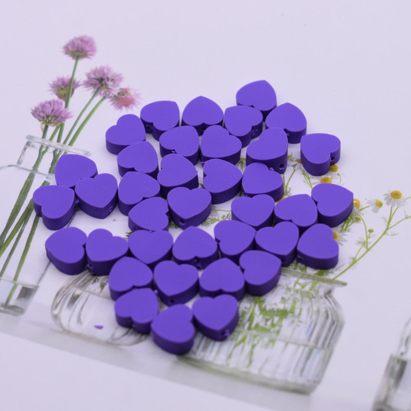 Perles pour bijoux - coeurs
