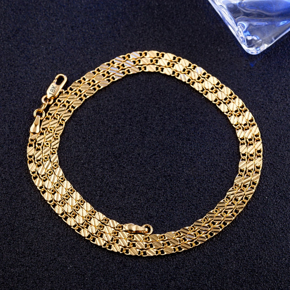 Collier classique plaqué or