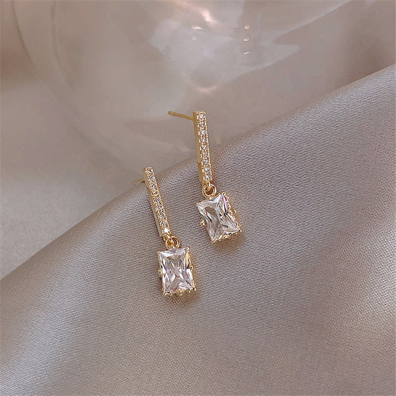 Boucles d'oreilles avec zirconia