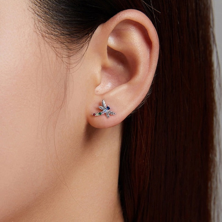 Boucles d'oreilles libellule