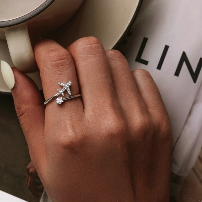 Bague ouverte - avion