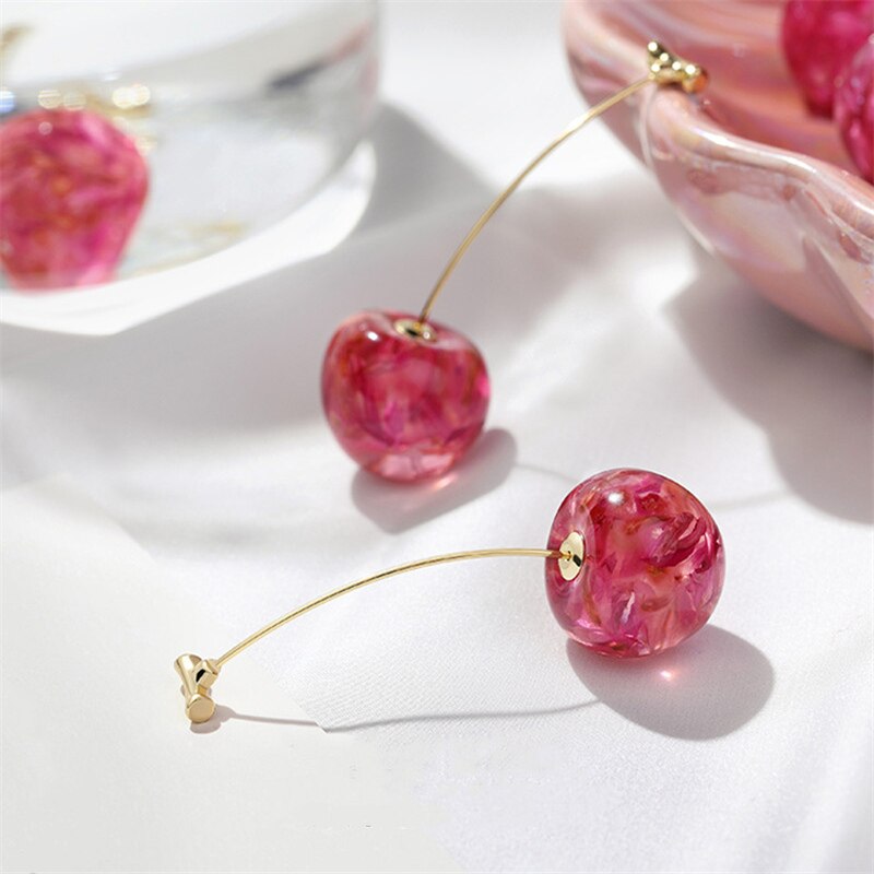 Boucles d'oreilles - cerises