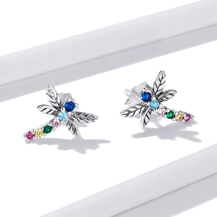 Boucles d'oreilles libellule