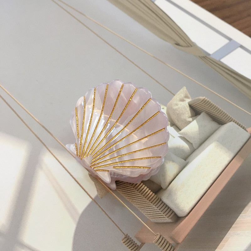 Barrette pour cheveux en forme de coquillage