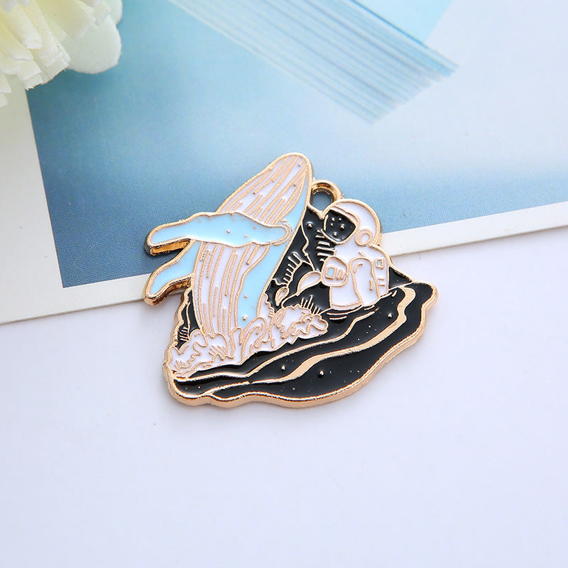 Pin - astronaute et baleine