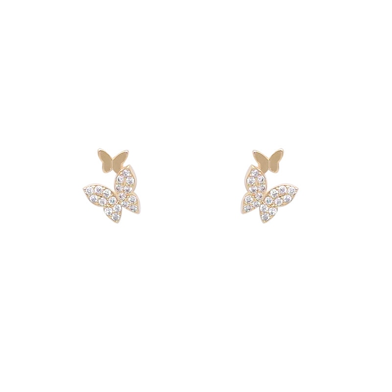 Boucles d'oreilles papillon minimalistes