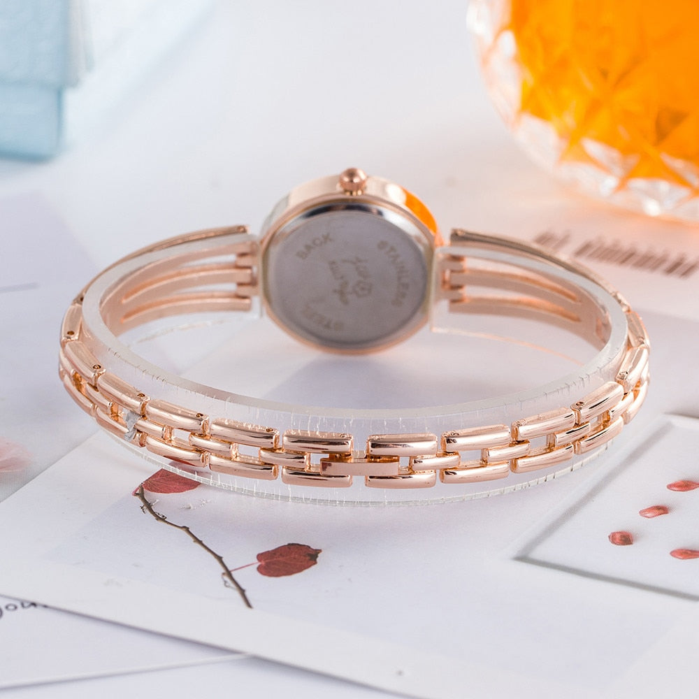 Montre pour dames avec des zircons