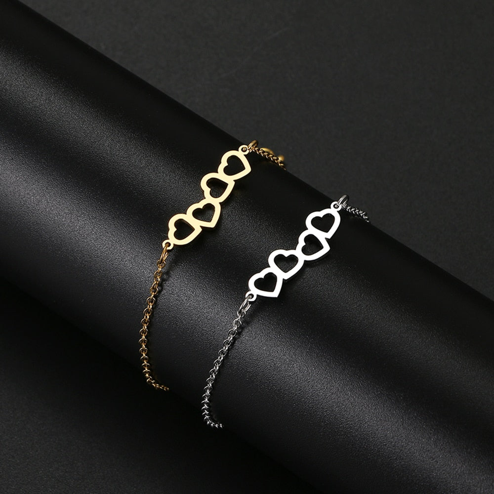 Bracelet avec des cœurs