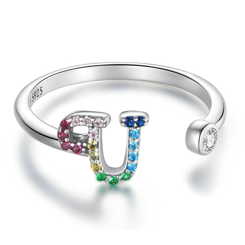 Bague avec initiale