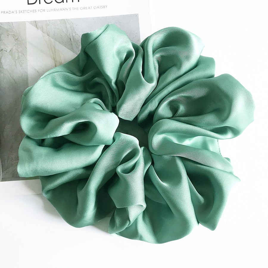 Satin élastique pour cheveux surdimensionné