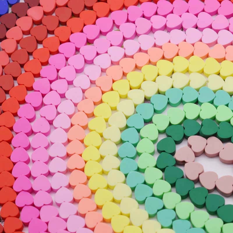 Perles pour bijoux - coeurs