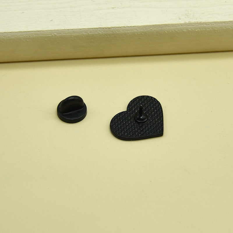 Broche en forme de cœur