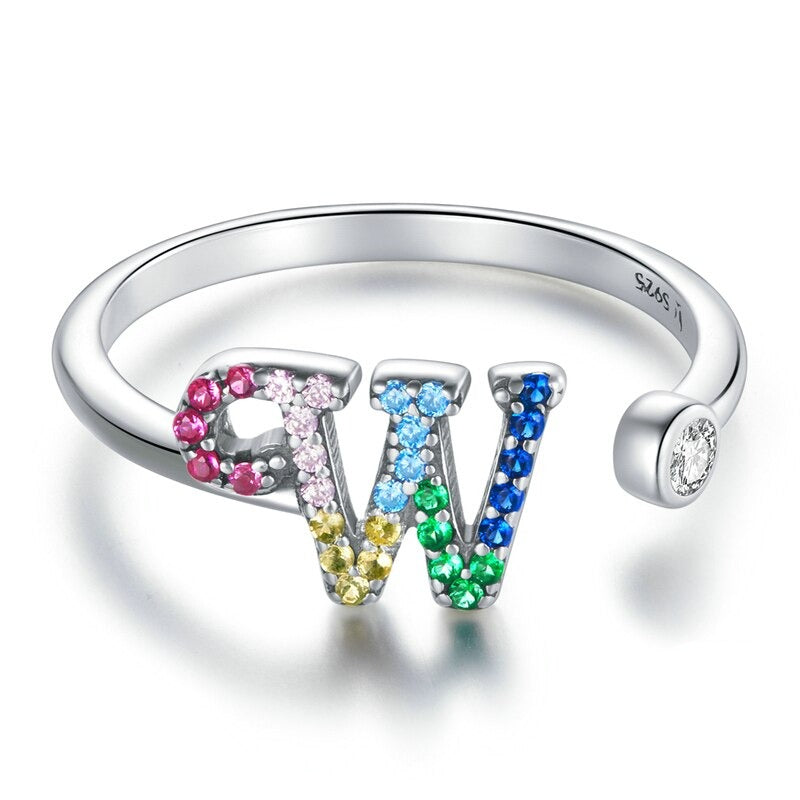 Bague avec initiale