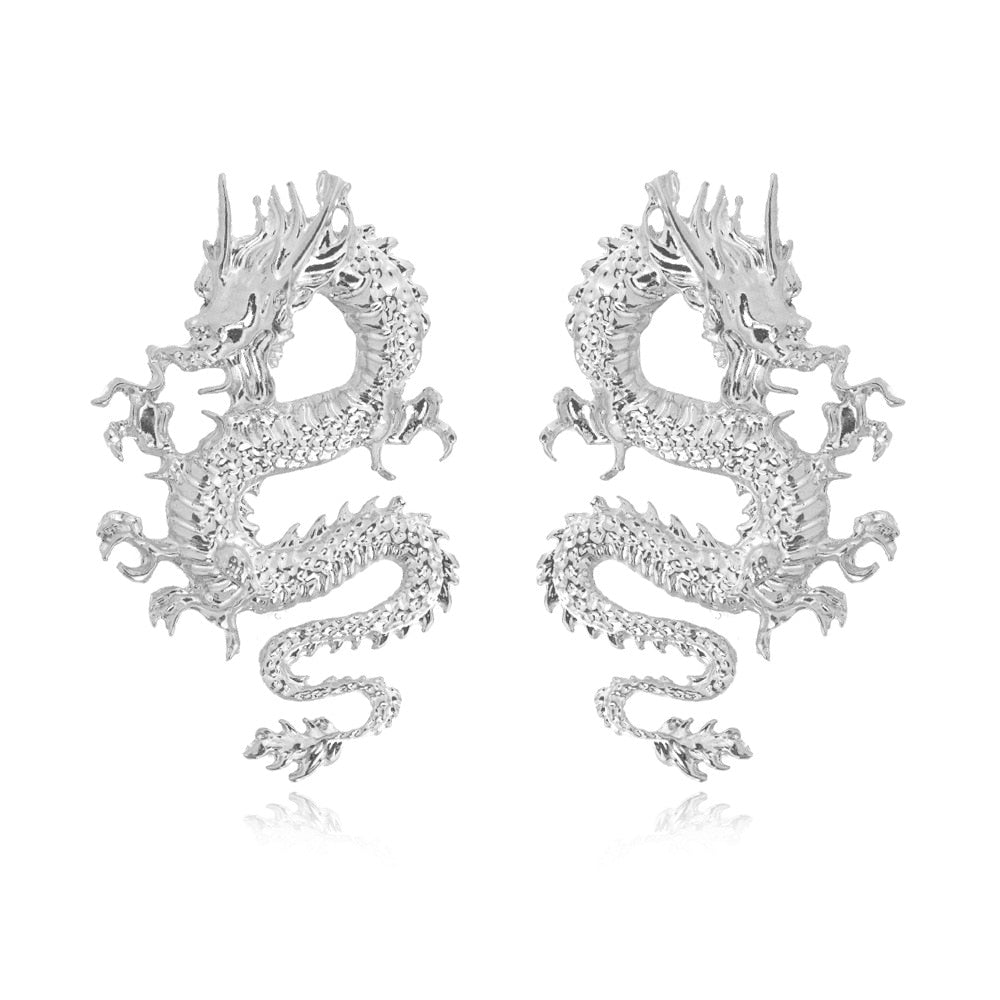 Boucles d'oreilles en forme de dragon