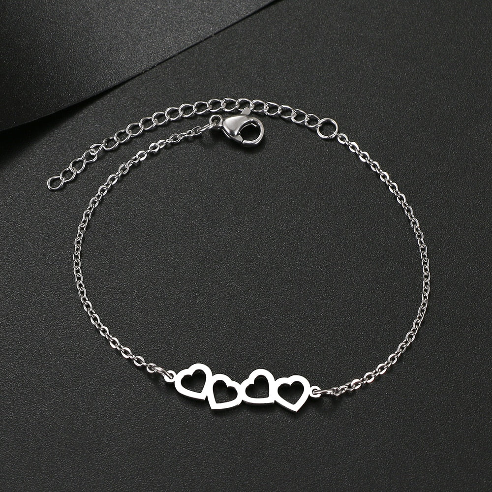 Bracelet avec des cœurs