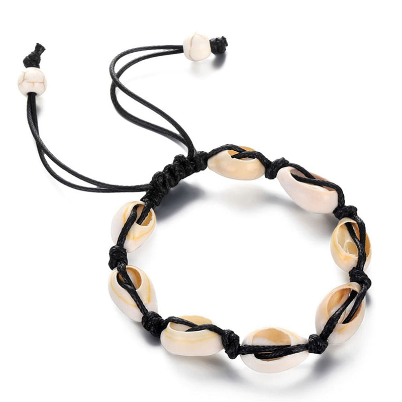 Bracelet de coquillage de cheville