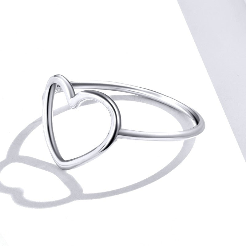 Bague minimaliste - cœur