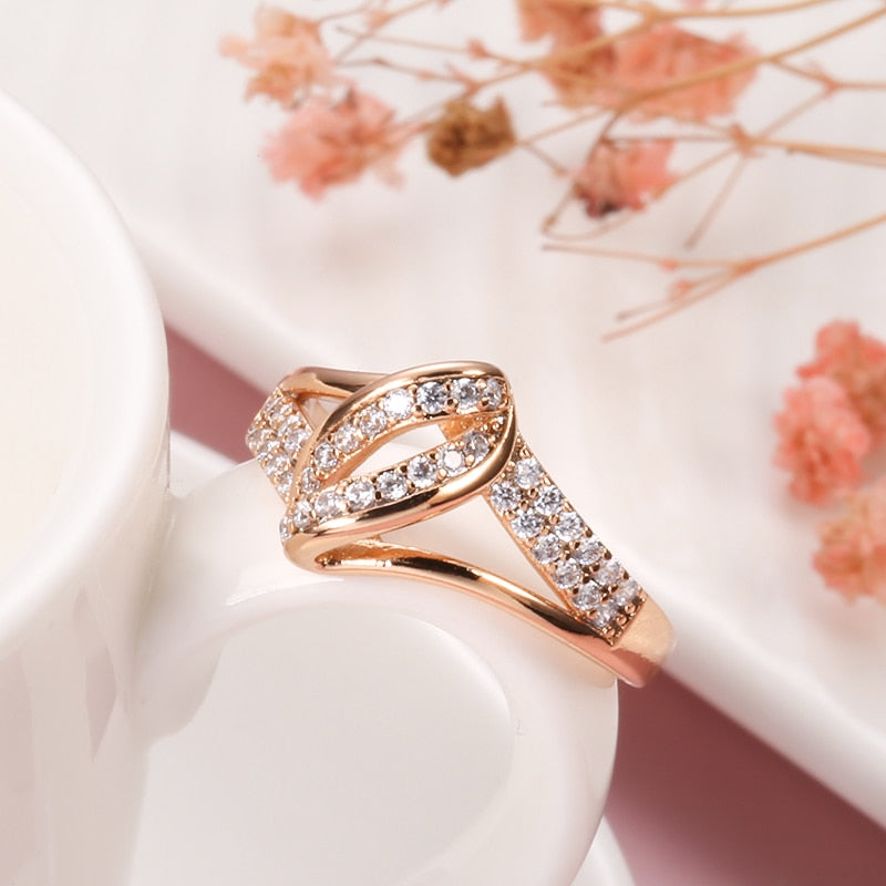 Bague en zircon cubique