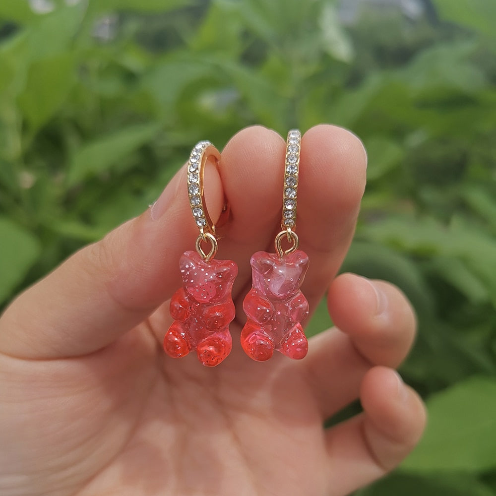 Boucles d'oreilles en forme d'ourson