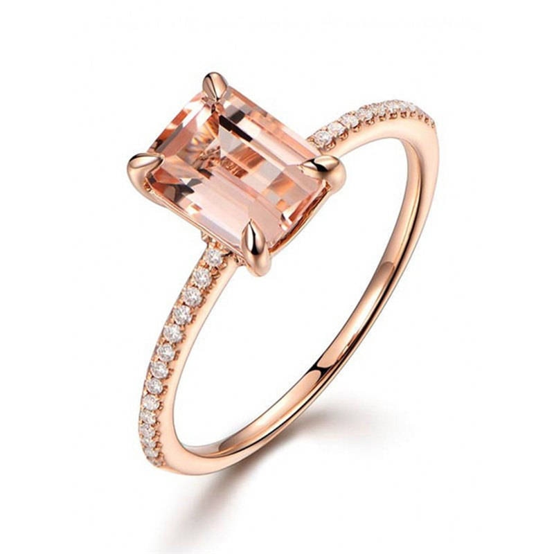 Bague en zircon cubique