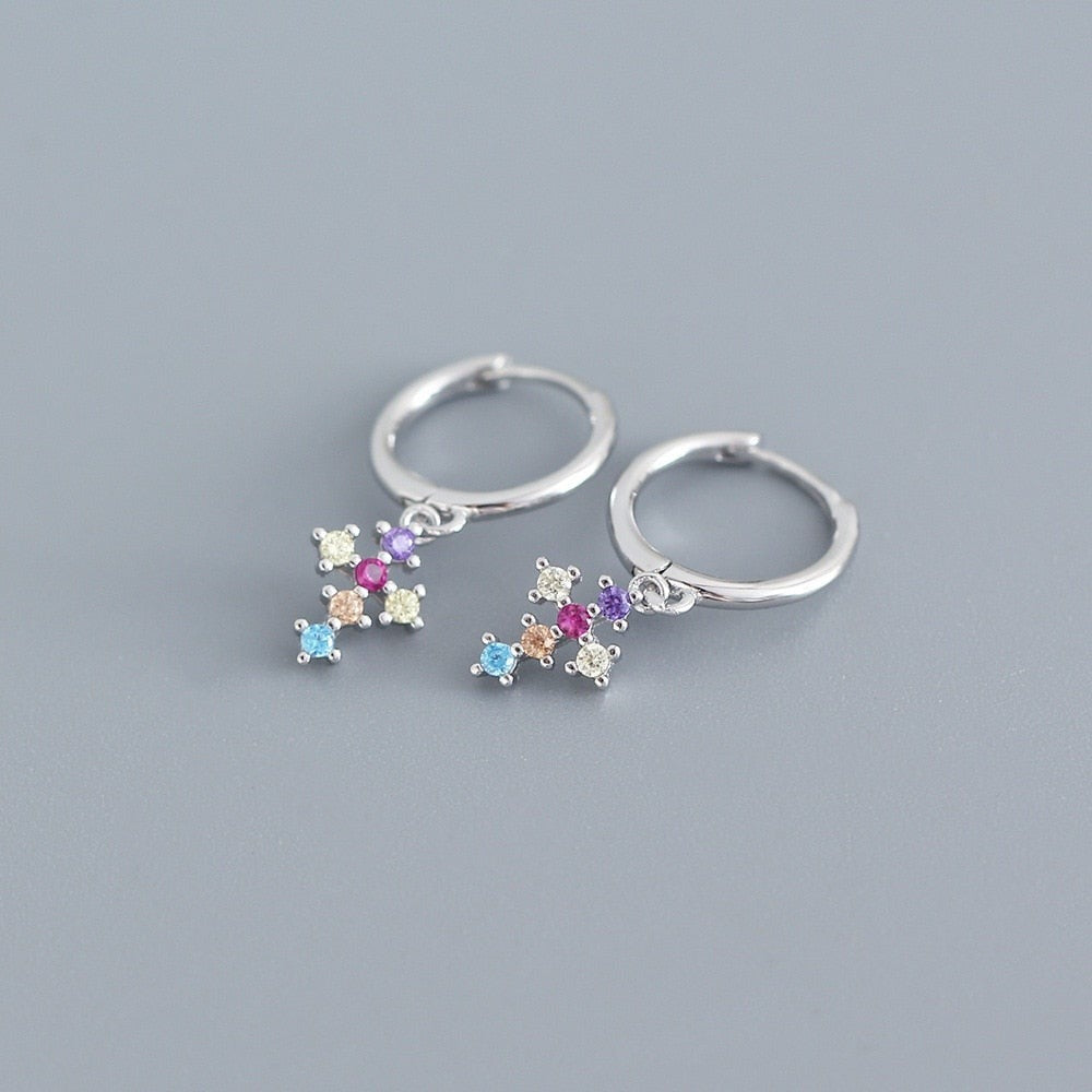 Boucles d'oreilles croix