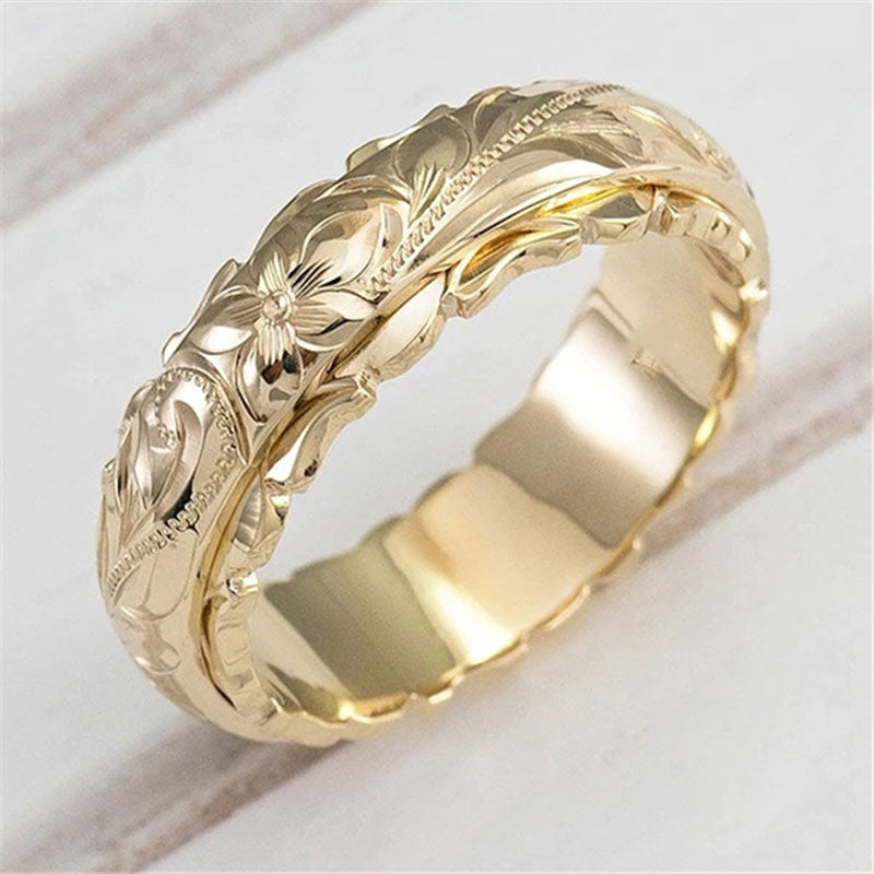 Bague avec motif de fleur