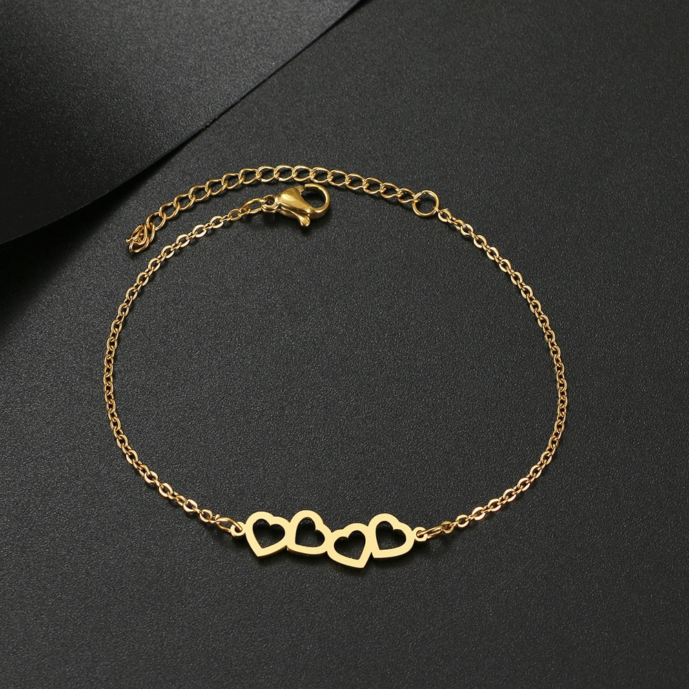 Bracelet avec des cœurs