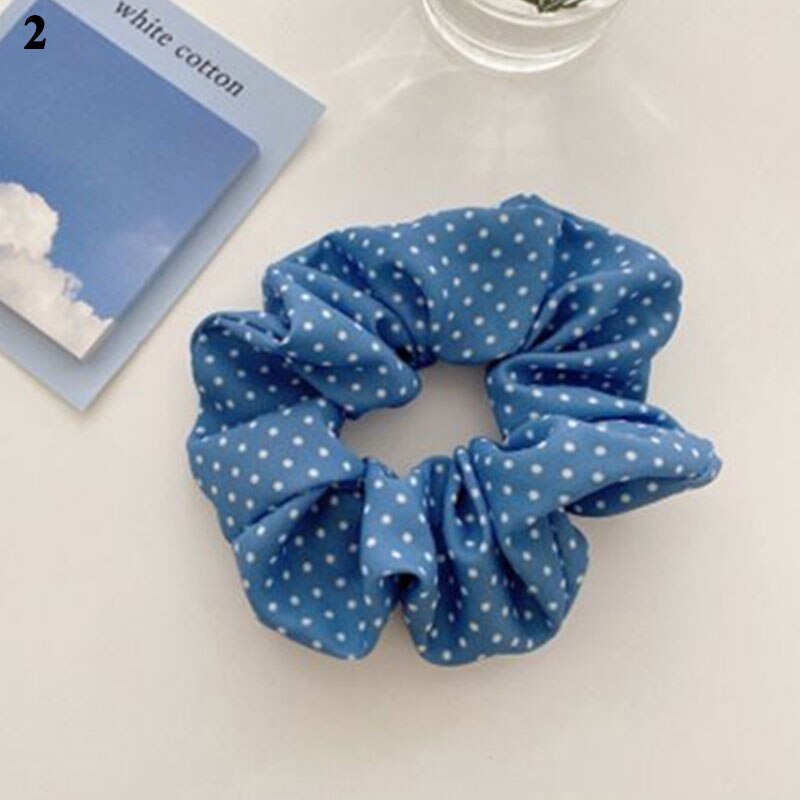 Attache-cheveux élastique bleu
