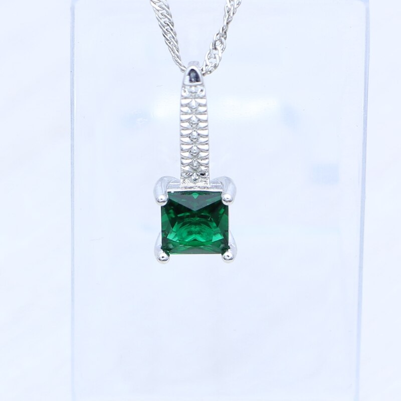 Ensemble de bijoux en argent avec zirconia