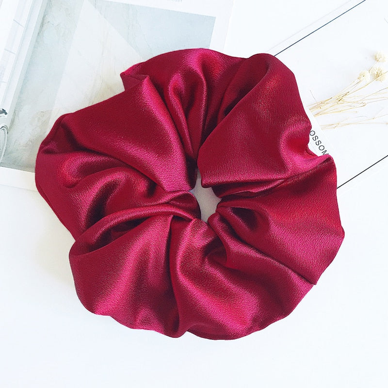 Satin élastique pour cheveux surdimensionné