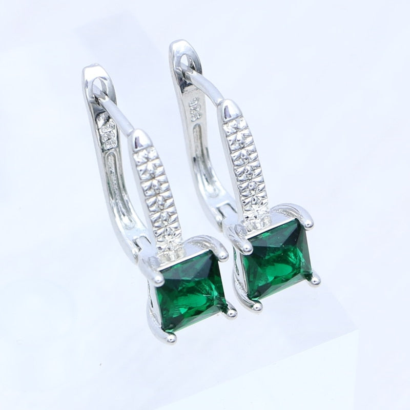 Ensemble de bijoux en argent avec zirconia
