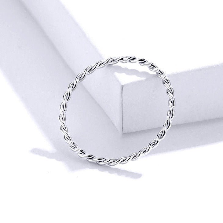 Bague argent minimaliste