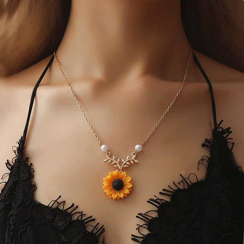 Collier - tournesol