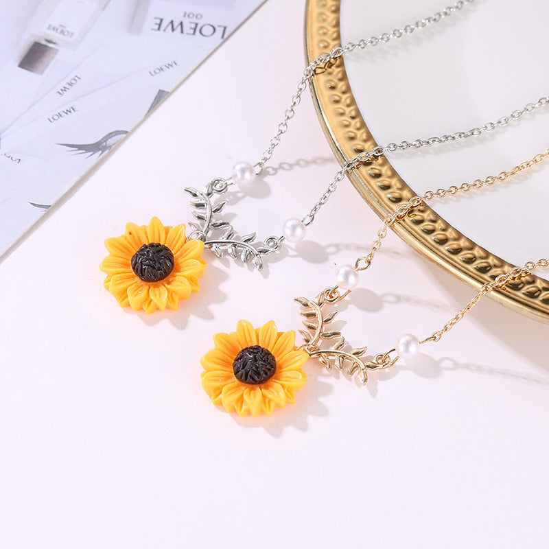 Collier - tournesol