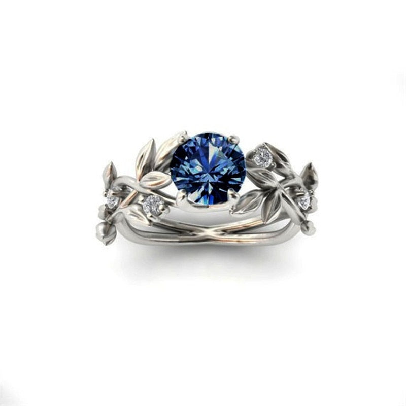 Bague motif feuille