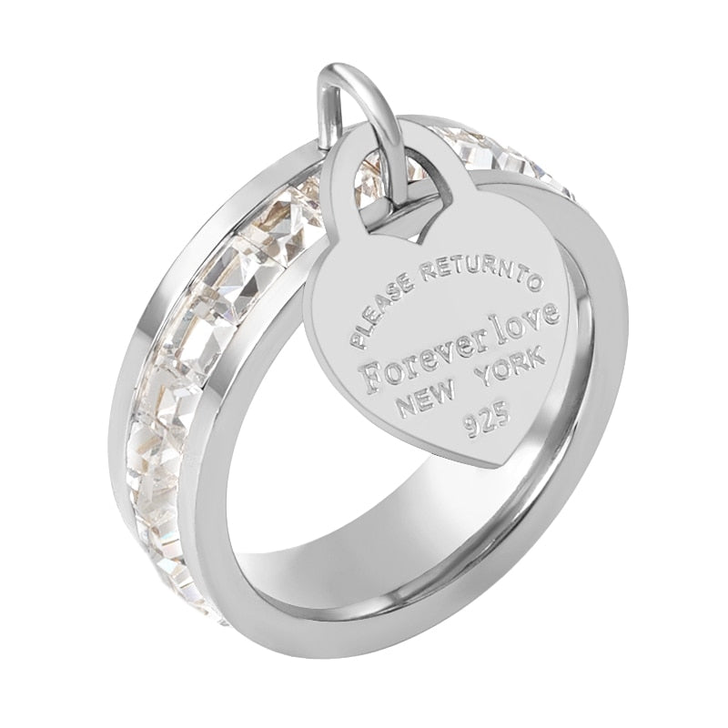 Bague en forme de cœur