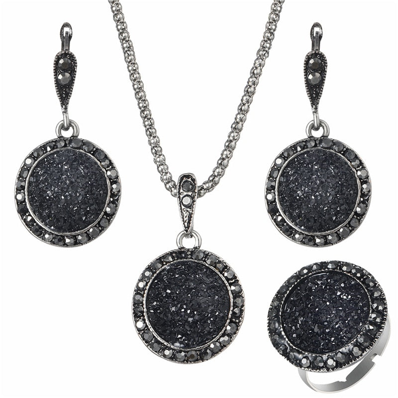 Ensemble de bijoux avec zirconia
